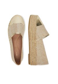 DeeZee Espadryle JSZ701-2 Złoty. Kolor: złoty. Materiał: materiał #2