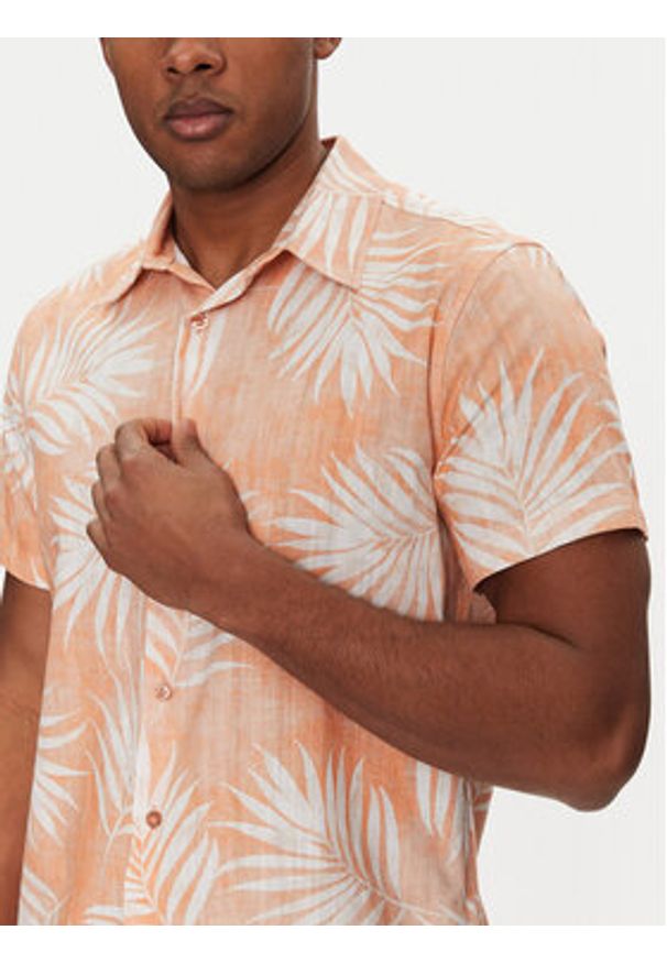 Guess Koszula M5GH68 WH3A0 Pomarańczowy Regular Fit. Kolor: pomarańczowy. Materiał: bawełna