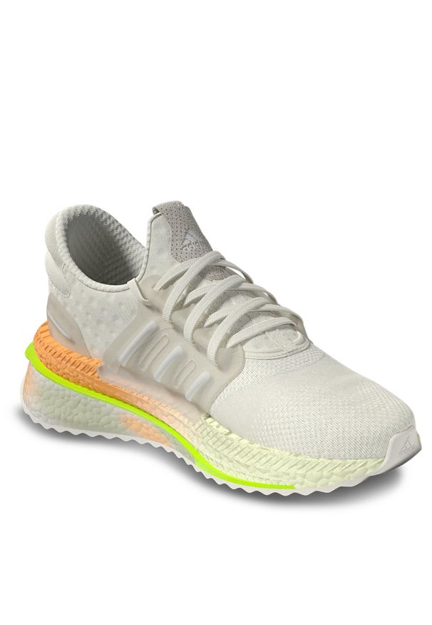 adidas Sportswear - Buty adidas X_PLRBOOST ID9601 Off White. Kolor: biały. Materiał: materiał