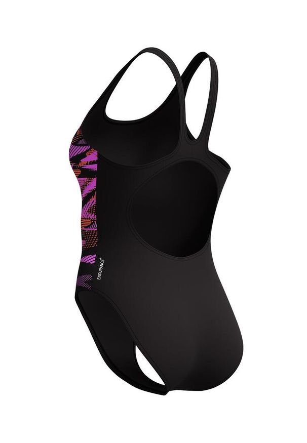 Strój pływacki jednoczęściowy damski Speedo HyperBoom Placement Muscleback. Kolor: czarny, wielokolorowy, pomarańczowy