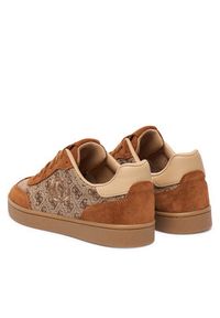 Guess Sneakersy FLTJAC LEA12 Brązowy. Kolor: brązowy. Materiał: zamsz, skóra #3