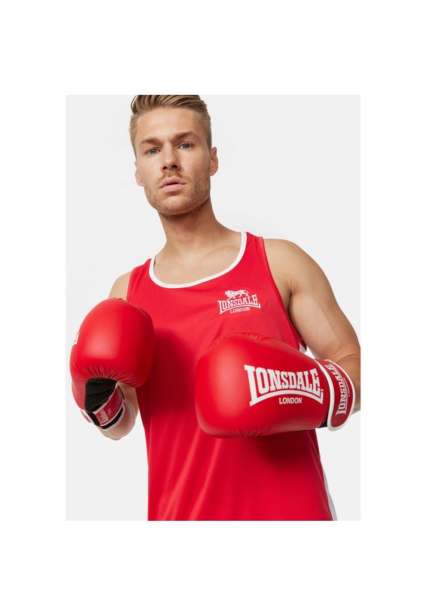 Tank top Lonsdale Amateur. Kolor: czerwony. Sport: fitness