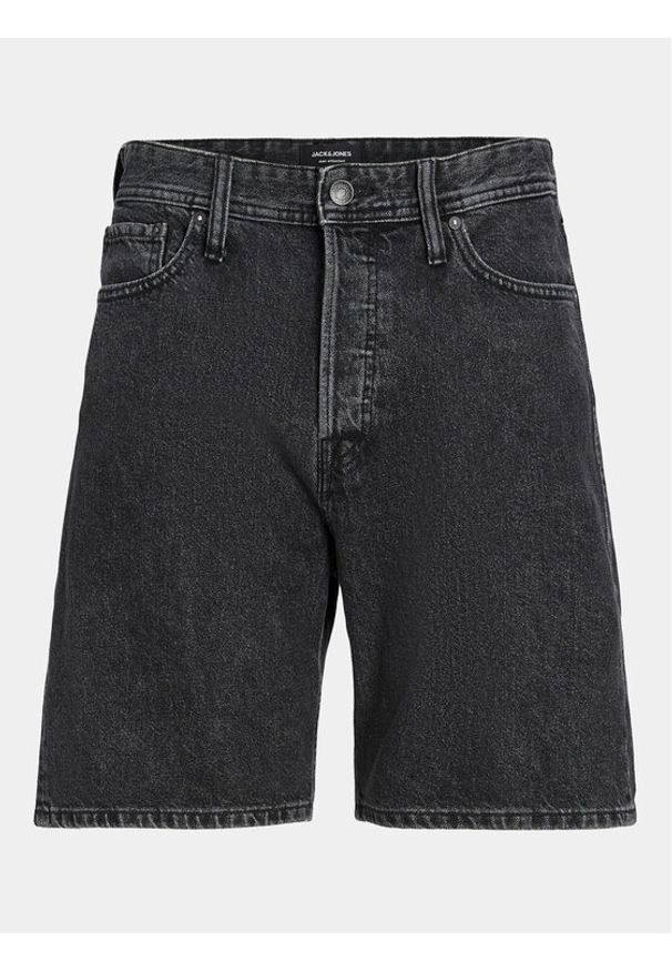 Jack & Jones - Jack&Jones Szorty jeansowe Tony Original 12250235 Czarny Loose Fit. Kolor: czarny. Materiał: bawełna