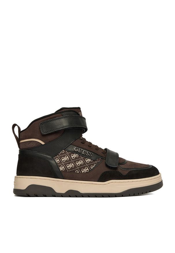 Sneakersy Guess. Kolor: brązowy