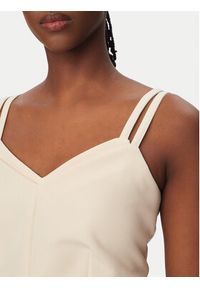 Rinascimento Top CFC0127891003 Beżowy Slim Fit. Kolor: beżowy. Materiał: syntetyk #4