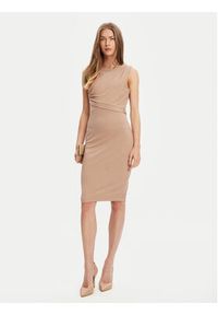 Guess Sukienka codzienna W5YK27 KAQL2 Brązowy Regular Fit. Okazja: na co dzień. Kolor: brązowy. Typ sukienki: proste. Styl: casual #4