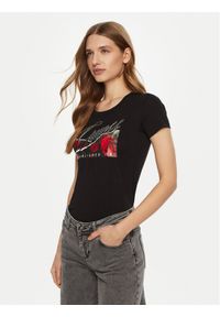 Guess T-Shirt W5RI03 J1314 Czarny Regular Fit. Kolor: czarny. Materiał: bawełna