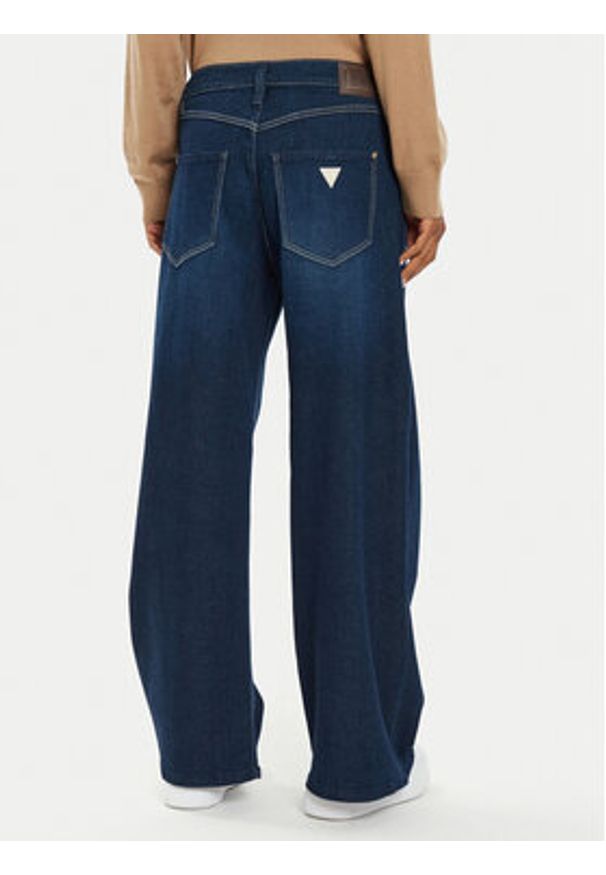 Guess Jeansy W4BA82 D5HF1 Niebieski Palazzo Fit. Kolor: niebieski