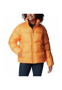 columbia - Kurtka Turystyczna Puchowa Damska Columbia Puffect Jacket. Kolor: pomarańczowy. Materiał: puch #1