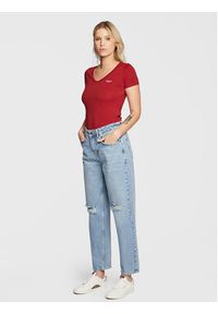 Pepe Jeans T-Shirt Corine PL505305 Czerwony Regular Fit. Kolor: czerwony. Materiał: bawełna