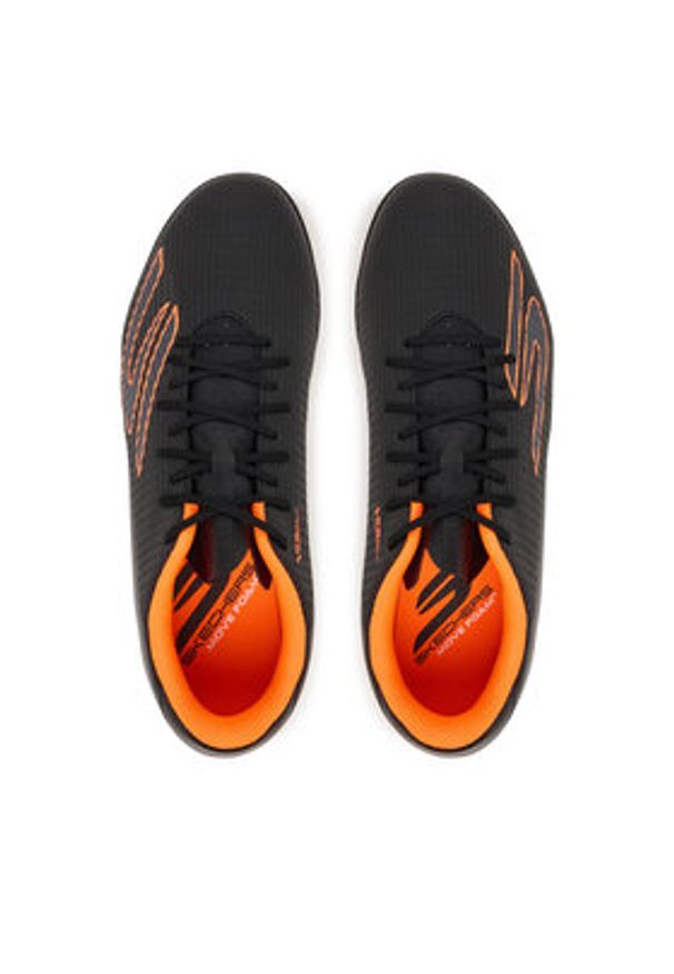 skechers - Skechers Buty do piłki nożnej Gold Tf 252124 BKOR Czarny. Kolor: czarny. Materiał: skóra