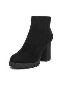 DeeZee Botki HX16041A-139 Czarny. Kolor: czarny. Materiał: materiał #5