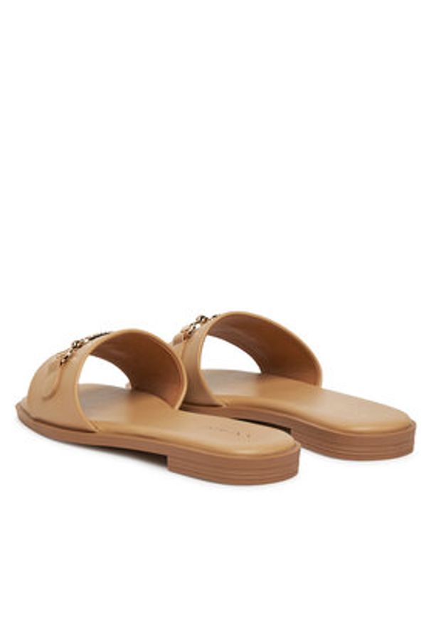 Nine West Klapki 678322-84 Beżowy. Kolor: beżowy. Materiał: materiał, syntetyk
