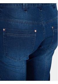 Zizzi Szorty jeansowe J10111A Granatowy Slim Fit. Kolor: niebieski. Materiał: bawełna #3