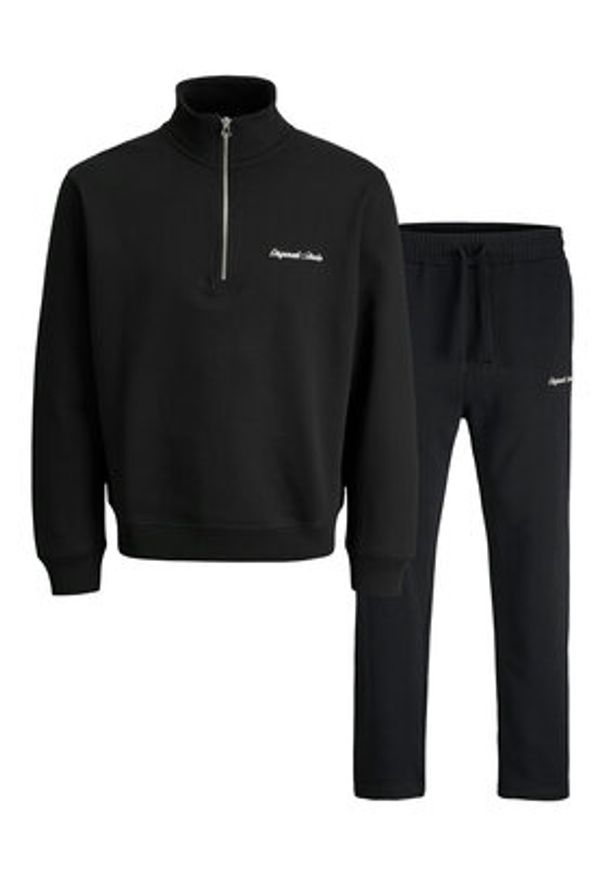 Jack & Jones - Jack&Jones Dres Norrebro 12291538 Czarny Relaxed Fit. Kolor: czarny. Materiał: bawełna