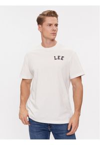 Lee T-Shirt 112342484 Beżowy Relaxed Fit. Kolor: beżowy. Materiał: bawełna #1