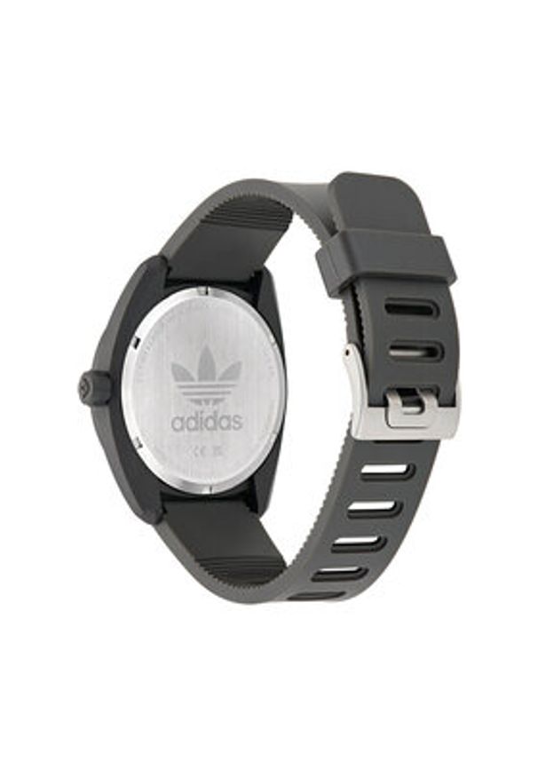 Adidas - adidas Zegarek Project Three AOST24547 Czarny. Kolor: czarny. Materiał: syntetyk