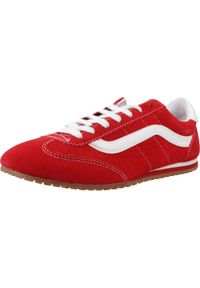 Tenisówki Vans Model Super Lowpro Kolor Czerwony. Kolor: czerwony. Materiał: zamsz, tkanina