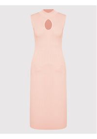 Guess Sukienka dzianinowa Marion W2YK63 Z2U00 Różowy Slim Fit. Kolor: różowy. Materiał: syntetyk #3