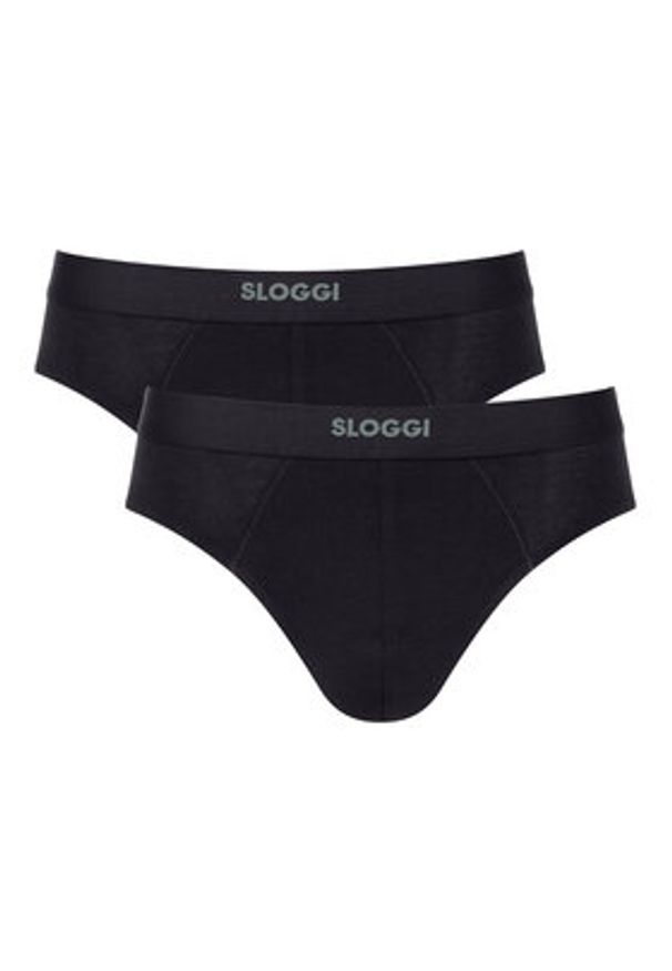 Sloggi Komplet 2 par slipów 10222378 Czarny. Kolor: czarny. Materiał: bawełna