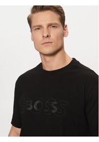 BOSS T-Shirt 50531271 Czarny Regular Fit. Kolor: czarny. Materiał: bawełna #4