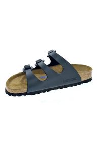 Klapki damskie Birkenstock Florida Birkoflor. Zapięcie: bez zapięcia. Kolor: czarny. Materiał: syntetyk, materiał. Sezon: lato. Sport: turystyka piesza