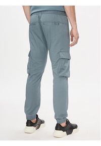Calvin Klein Jeans Spodnie cargo J30J324696 Niebieski Skinny Fit. Kolor: niebieski. Materiał: bawełna #4