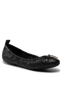 MICHAEL Michael Kors Baleriny Juliette Flat 40F2JTFP1L Czarny. Kolor: czarny. Materiał: skóra