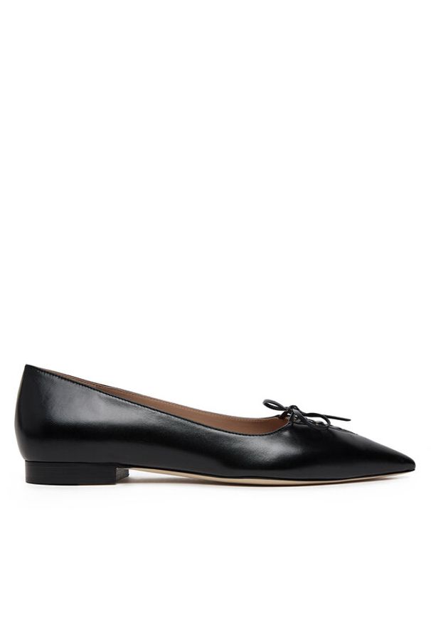 MALONE SOULIERS Baleriny Hedy Flat 10-4 Czarny. Kolor: czarny. Materiał: skóra