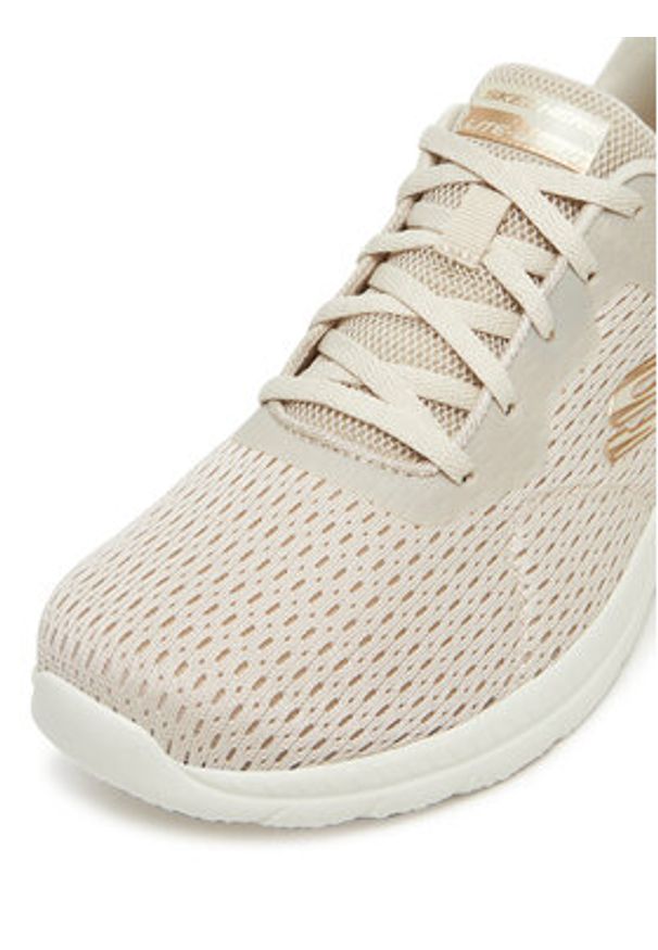 skechers - Skechers Sneakersy BOUNTIFUL 12607 NAT Beżowy. Kolor: beżowy. Materiał: materiał