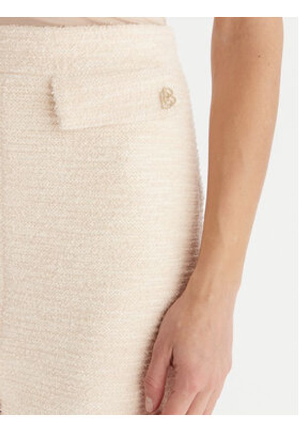 Babylon Spódnica midi S00601 Écru Regular Fit. Materiał: syntetyk