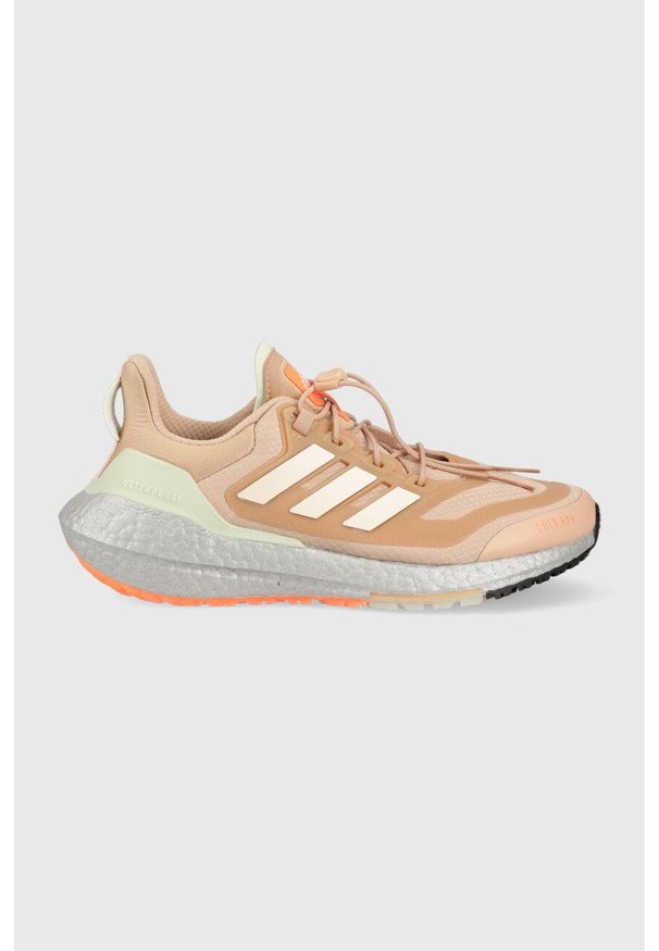 adidas Performance buty do biegania Ultraboost 22 kolor beżowy. Kolor: beżowy. Materiał: materiał, guma. Sezon: zima
