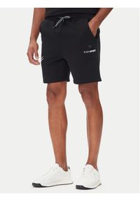 Plein Sport Szorty sportowe SAEC MJT2473 STE001N Czarny Regular Fit. Kolor: czarny. Materiał: bawełna. Styl: sportowy