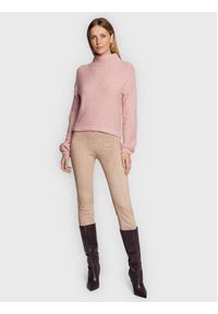 Sisley Sweter 1142M200M Różowy Regular Fit. Kolor: różowy. Materiał: syntetyk