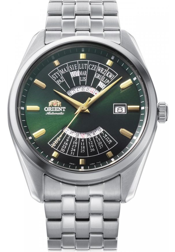 orient - Zegarek męski Orient RA-BA0008E3YB srebrny. Kolor: srebrny