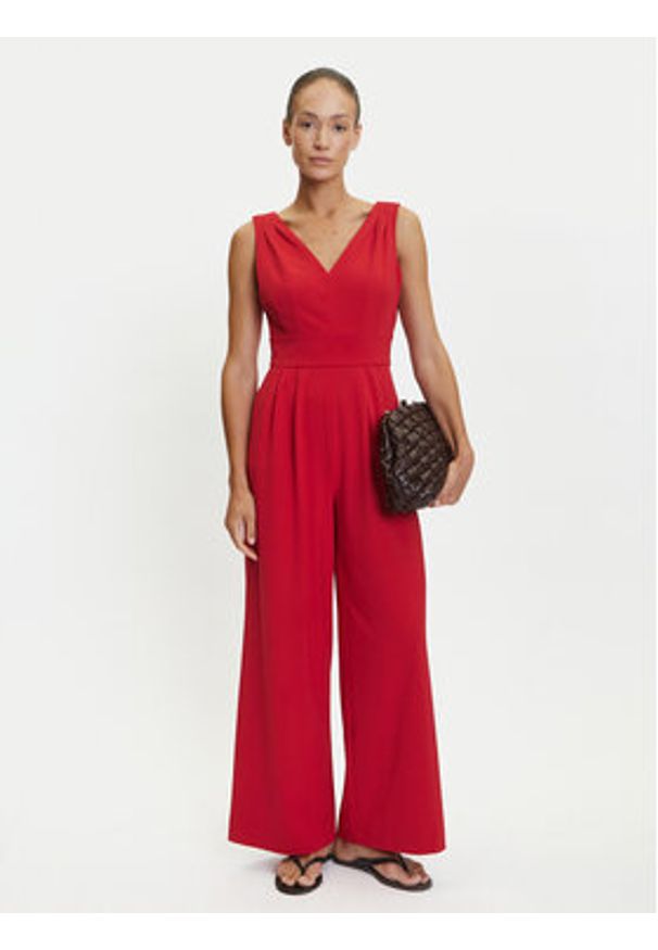Tatuum Kombinezon Fang T2504.075 Czerwony Wide Leg. Kolor: czerwony. Materiał: syntetyk