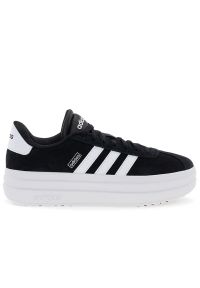 Adidas - Buty damskie adidas Sportswear VL Court Bold IH9995 - czarne. Kolor: czarny. Materiał: guma, syntetyk, zamsz, materiał, skóra. Szerokość cholewki: normalna. Wzór: aplikacja