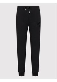 Karl Lagerfeld - KARL LAGERFELD Spodnie dresowe 705893 500900 Czarny Regular Fit. Kolor: czarny. Materiał: bawełna #4
