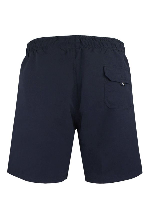 Męskie Spodenki Plażowe do Pływania (Kąpielówki) - Pako Jeans - Granatowe. Kolor: niebieski. Materiał: poliester