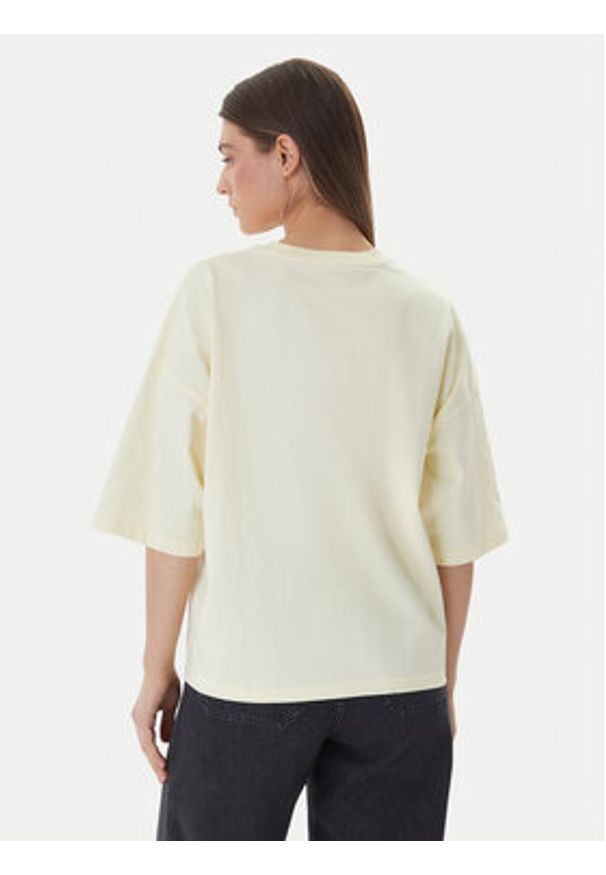 Calvin Klein Jeans T-Shirt LV047D204G Biały Oversize. Kolor: biały. Materiał: bawełna