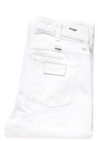 Wrangler - DAMSKIE SPODNIE JEANSOWE WRANGLER RETRO STRAIGHT WHITE DESTROYED W238DM13H 112127869. Styl: retro