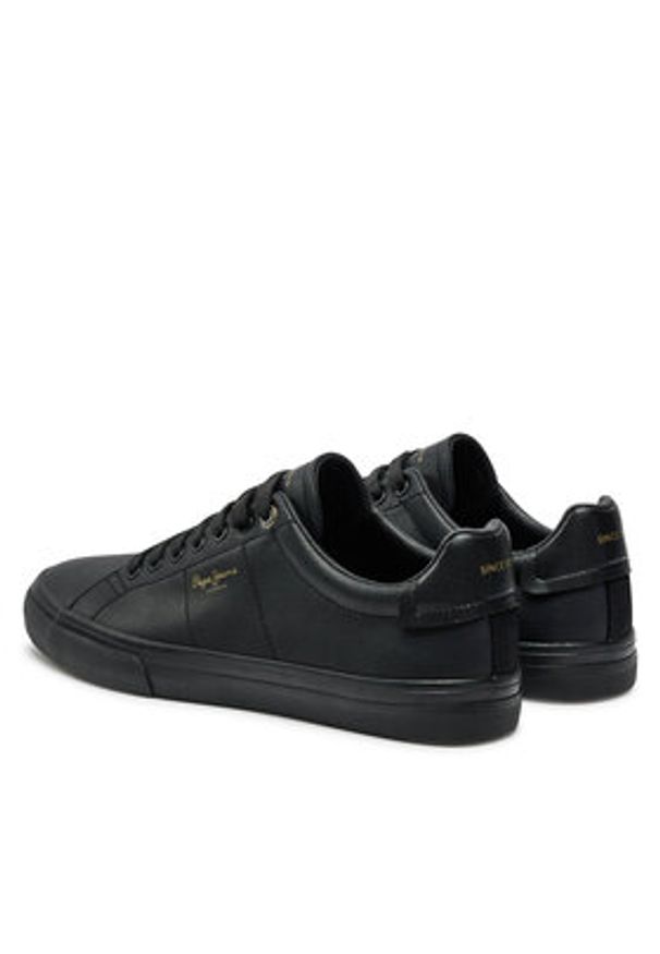 Pepe Jeans Sneakersy Kenton Rise PMS31059 Czarny. Kolor: czarny. Materiał: skóra