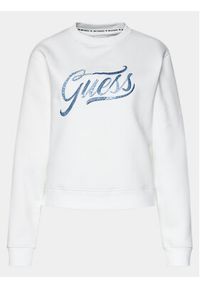 Guess Bluza Cn Stones Logo W4RQ14 KB681 Biały Relaxed Fit. Kolor: biały. Materiał: syntetyk #5