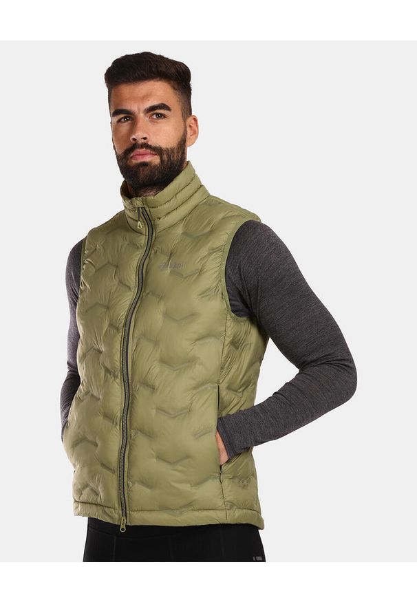 Męska kamizelka ocieplana Kilpi NAI-M. Kolor: zielony. Materiał: nylon. Sport: turystyka piesza