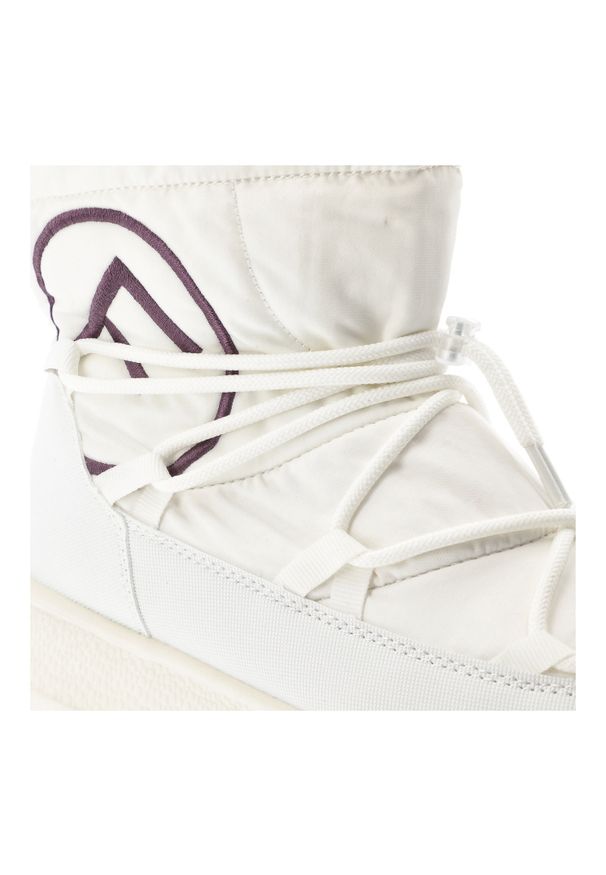 Białe Śniegowce Filippo Ciepłe Buty Damskie Na Platformie. Kolor: biały. Obcas: na platformie