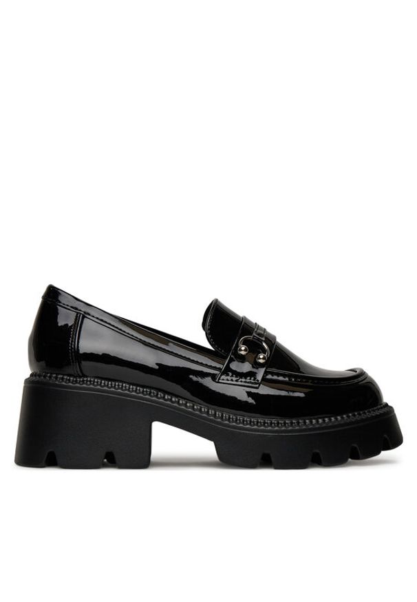 DeeZee Loafersy HLD-2016-1 Czarny. Kolor: czarny. Materiał: skóra