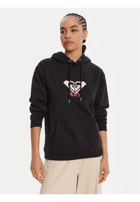 Roxy Bluza ERJFT05020 Czarny Regular Fit. Kolor: czarny. Materiał: bawełna