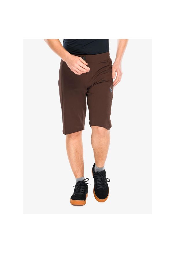 FOX - Szorty rowerowe męskie Fox Ranger Short W/Liner. Kolor: brązowy