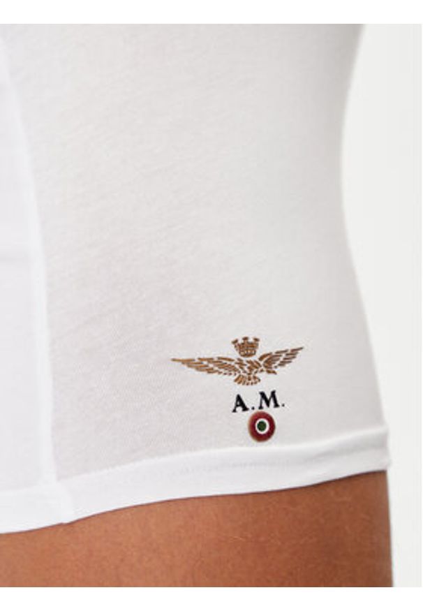 Aeronautica Militare Komplet 2 par bokserek AM1UBX002 Biały. Kolor: biały. Materiał: bawełna