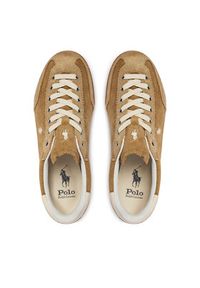 Polo Ralph Lauren Sneakersy 804P08219001 Brązowy. Kolor: brązowy. Materiał: skóra, zamsz #4